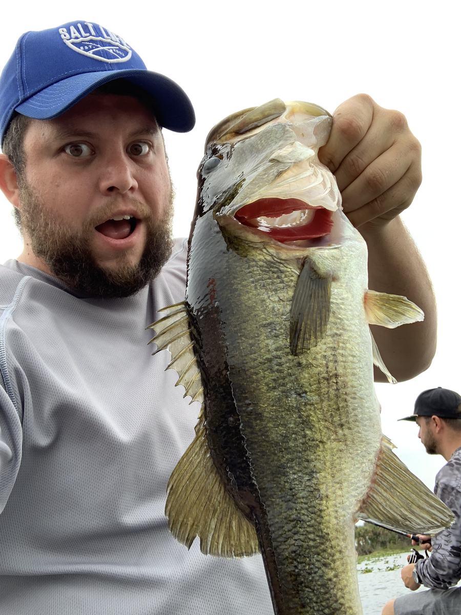 Mark Gabrielli holding a largemouth bass
